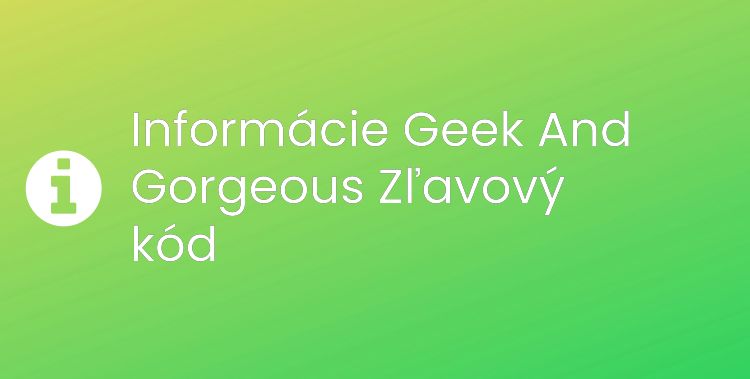 Geek And Gorgeous Section Header Image