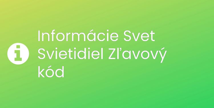 Svet Svietidiel Section Header Image