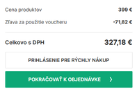 Zľava 71,82 € v košíku