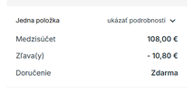Zľava 10,80 €