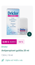 Driclor za 8,99 €